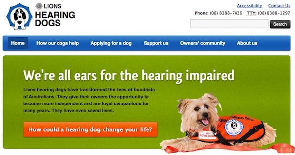 Design for Lions Hearing Dogs